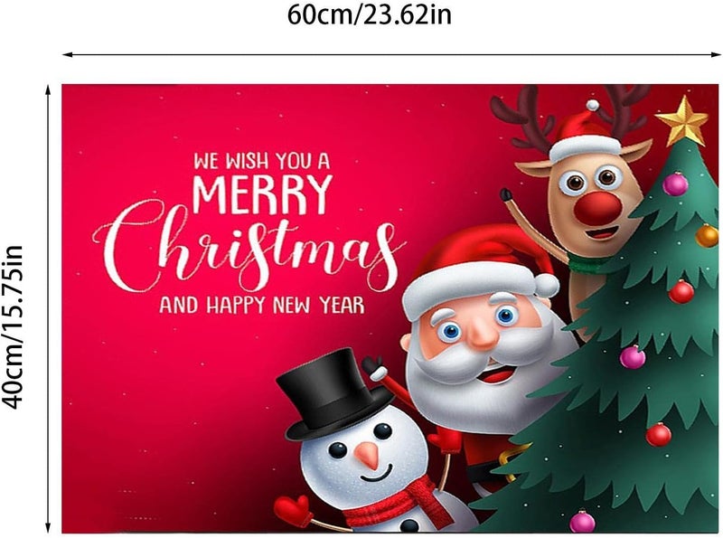 woobles Christmas Rug Santa Claus Mat - Anti-slip Back Doormats,Indoor Outdoor Doormats, Merry Christmas Welcome Entrance Door Mat - Image 4